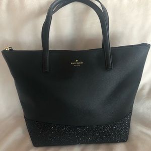 Kate Spade - Black Tote with Sparkle Detail